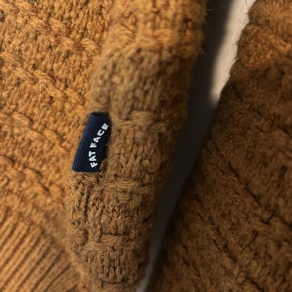 Men’s Fatface mustard knit sweater, medium. - Picture 2 of 4
